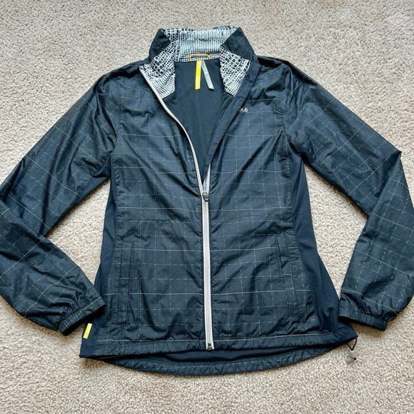 Lole Hooded Rain Jacket Windbreaker Womens XS Full‎ Zip Pockets Lightweight - Picture 1 of 10